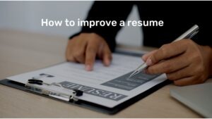how to improve a resume