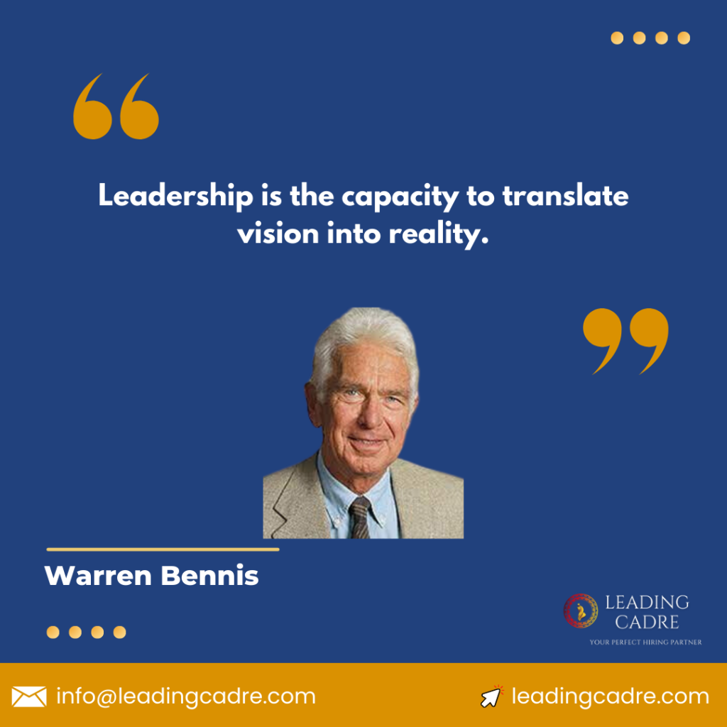 Leadership Quotes by Warren Bennis