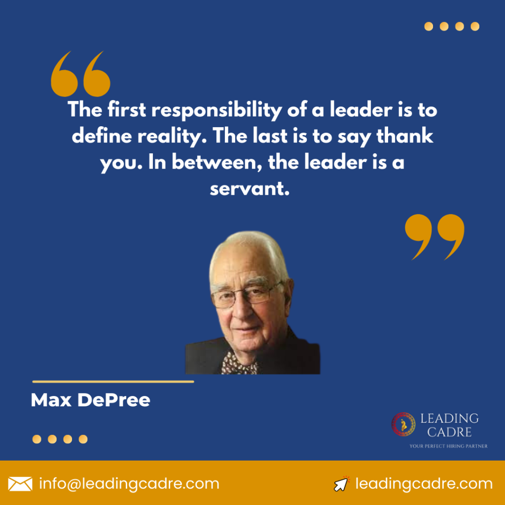 Leadership Quotes by Max Depree